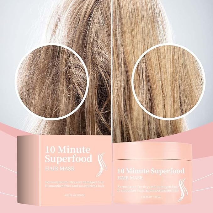 Hair Mask, 2PCS Minimalist Hair Mask for Growth and Thickness, Minute Vitamin-Infused Treatment for Moisturizing, Frizz Control, and Silky Smoothness - Promotes Growth and Strength