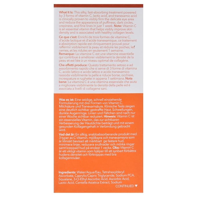 Dr Dennis Gross Vitamin C Plus Lactic Firm and Bright Eye Treatment Treatment Women 0.5 oz