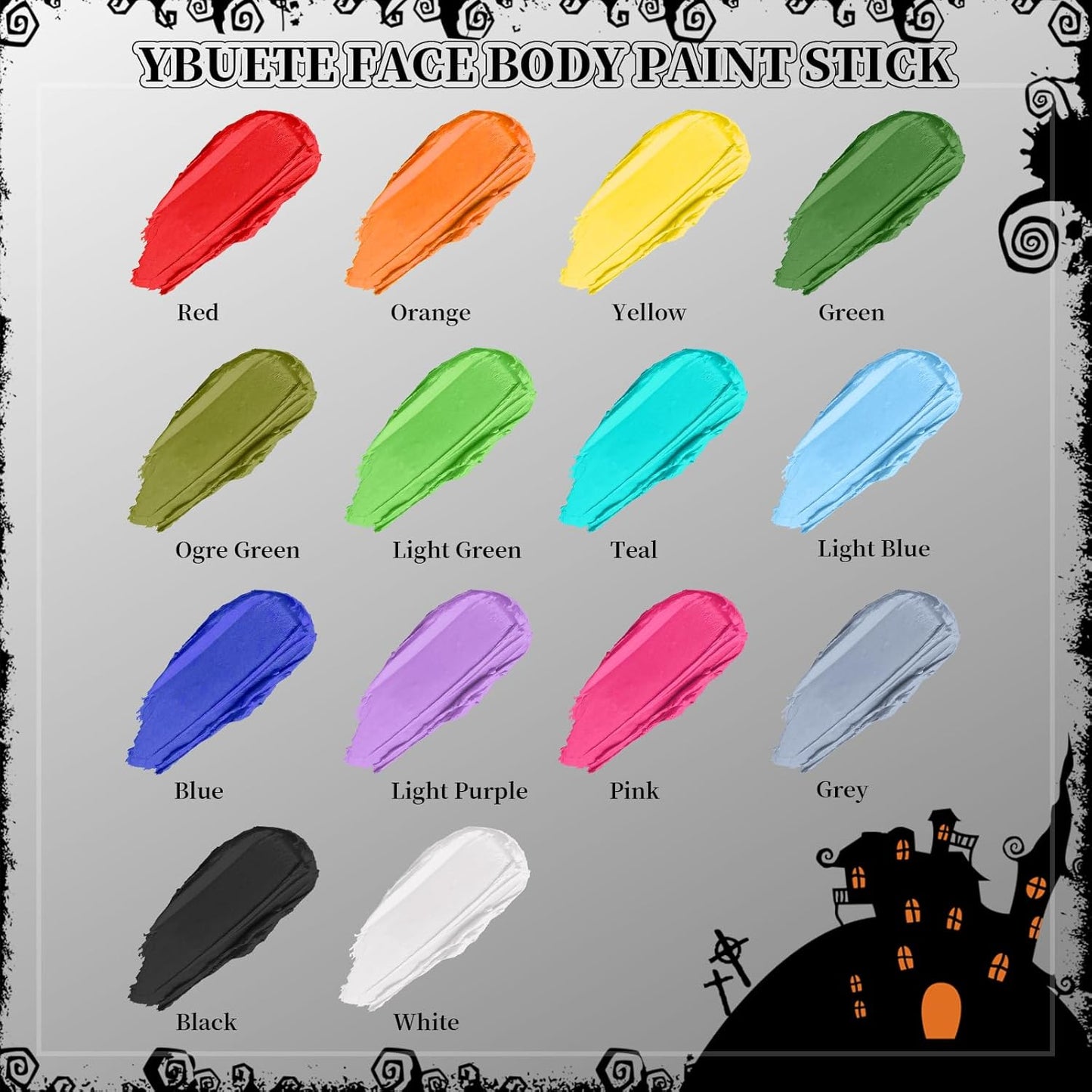 Blue Face Body Painting Stick, Professional Full-coverage Cream Blue Face Paint for Halloween SFX Cosplay Makeup, Washable Eye Body Stick for Adult Carnival & Costume Party