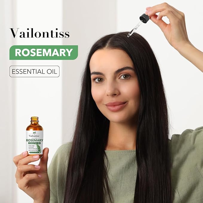 Rosemary Oil, Scalp & Hair Strengthening Oil, Rosemary Oil for Hair Growth, Dandruff Removal and Hair Strengthening for All Hair Types(Rosemary Oil, 60ml)