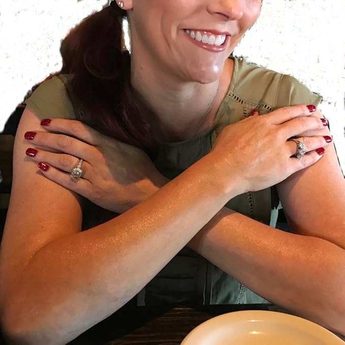 GLIMMER GODDESS Organic Whipped Body Butter - Sexy Level 2 Gold Shimmer - Moisturizing & Nourishing Skincare with Natural Ingredients - Sultry Glow & Hydration - 4.0 oz