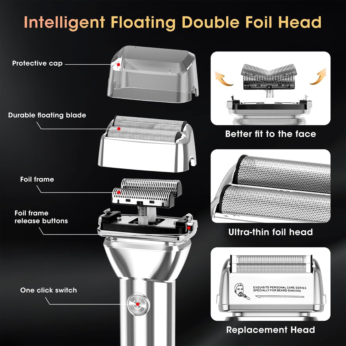 Professional Hair Clippers for Men, Cordless Hair Clippers T-Blade Trimmer Nose Hair Trimmer Electric Shaver Set, Haircut Grooming Kit with LED Display, for Barber, Ideal Gift for Him