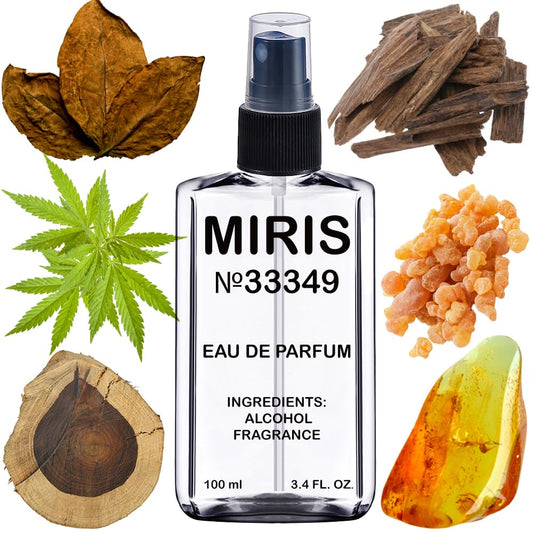 MIRIS No. 33349, Inspired by Black Afgano, Long-Lasting Unisex Eau de Parfum for Women & Men, Spray 3.4 Fl Oz / 100 ml