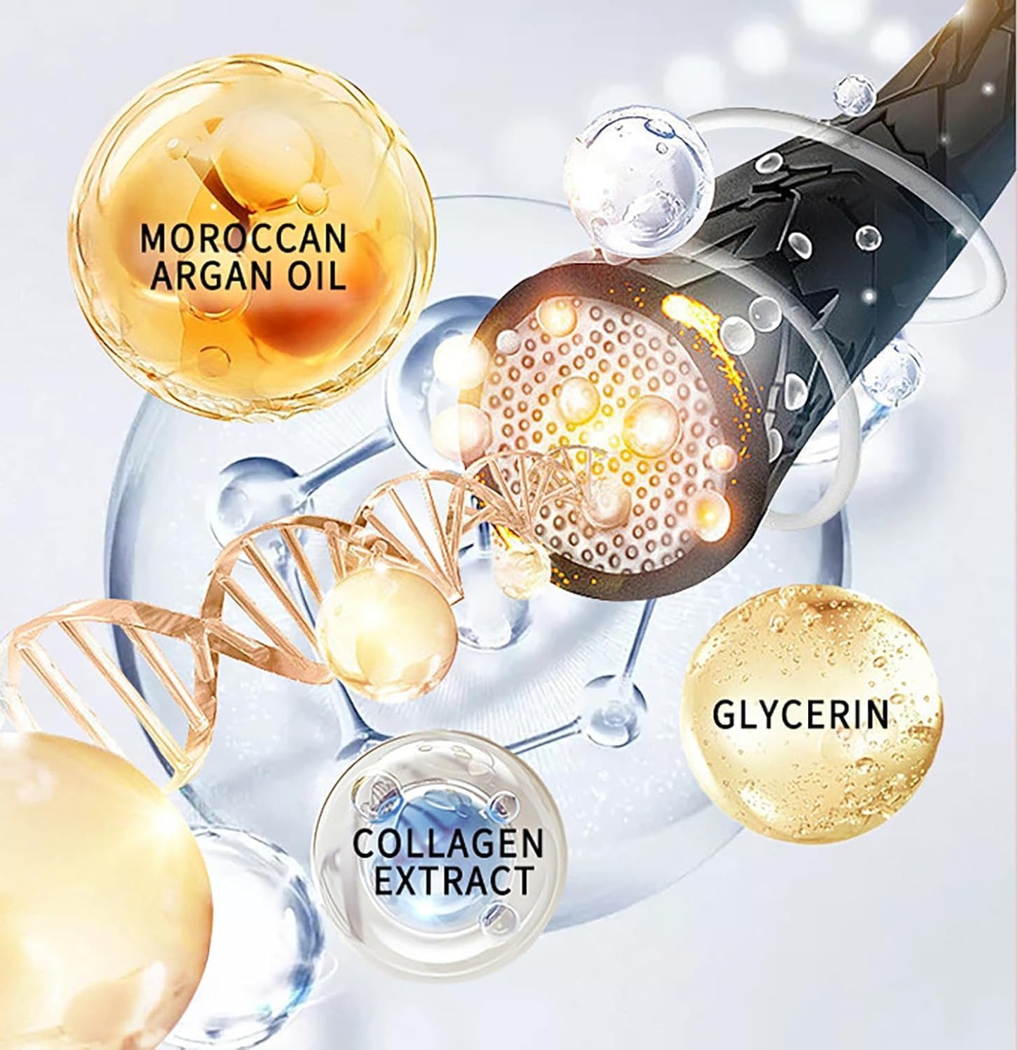 Maca Collagen Essence Deep Repair Hair Conditioner Mask for Damaged, Dry Hair - Intense Hydration Treatment for Strength & Shine for All Hair Types, 16.9 oz