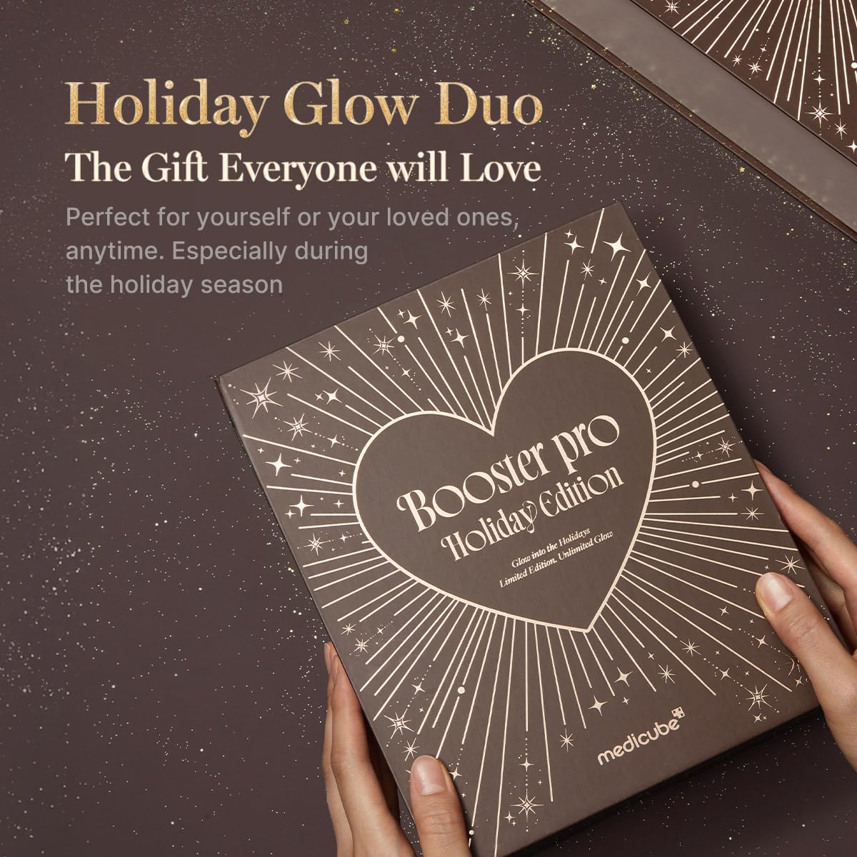 medicube Booster Pro Holiday Gift Set, Amazon Exclusive | Limited Mocha Booster Pro + TXA Niacinamide Serum | Gift for Women & Men | Perfect for Holiday Gifting & Self Care | Korean Skin Care Kit