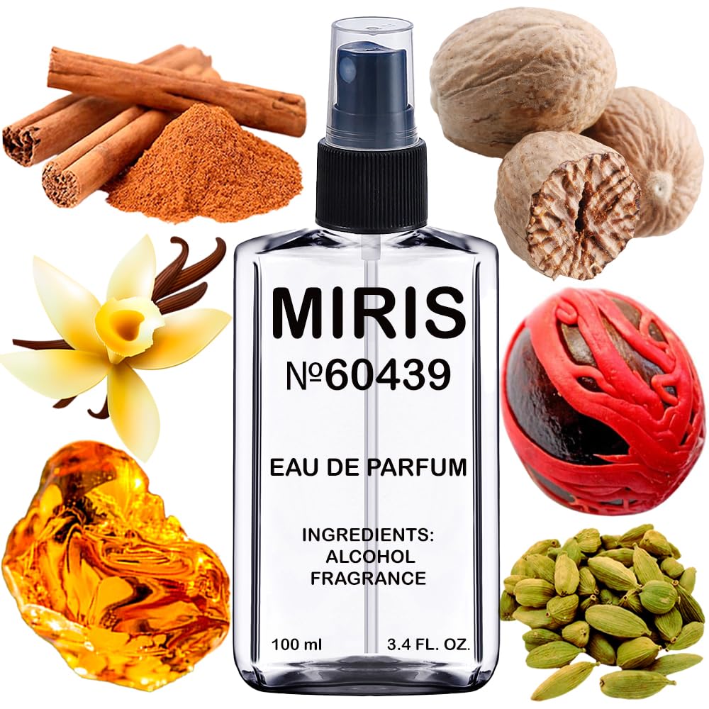 MIRIS No. 60439, Inspired by D'Ambre Extreme, Long-Lasting Unisex Eau de Parfum for Women & Men, Spray 3.4 Fl Oz / 100 ml