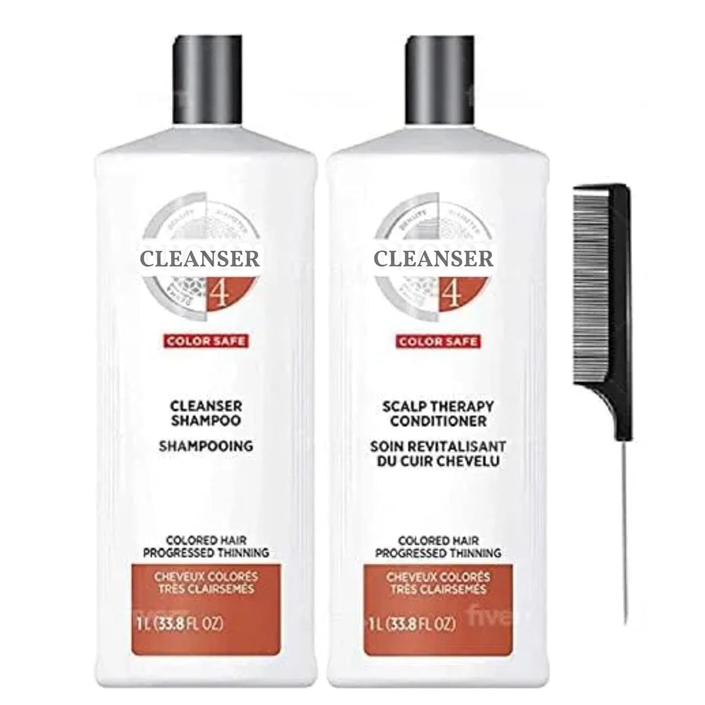 Cleanser Shampoo And Scalp Therapy Conditioner 33.8 Ounce (System 4), White