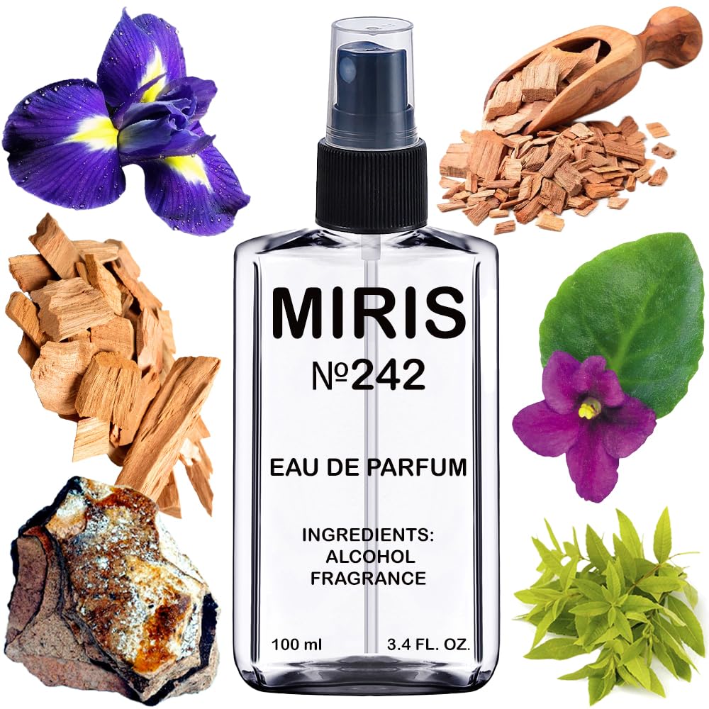 MIRIS No. 242, Inspired by Green Irish Tweed, Long-Lasting Eau de Parfum for Men, Spray 3.4 Fl Oz / 100 ml