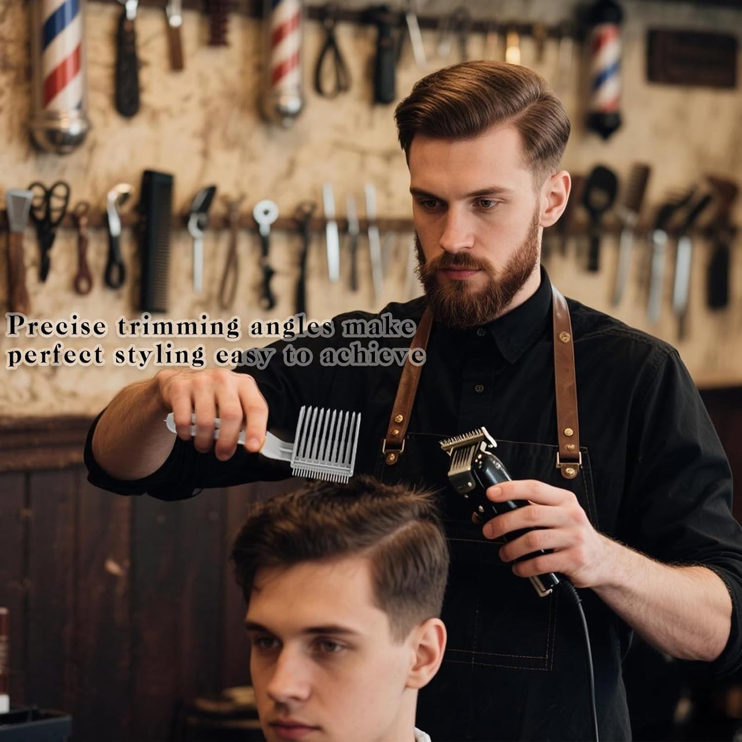 2PCS blend friend fade comb, Fade Comb tool, Professional Barber Comb For Home, Salon or Professional Use