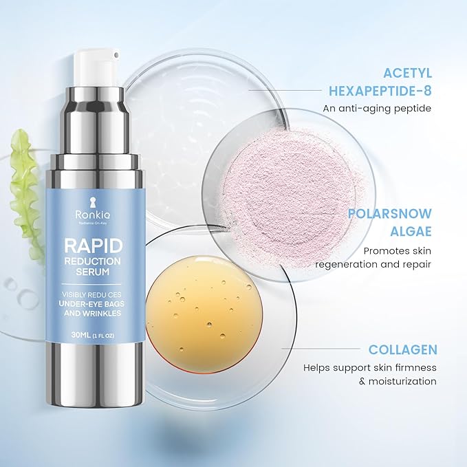 Instant Face Lift Cream: Rapid Reduction Eye Serum Firms Under Eye Bags and Wrinkles for Middle-aged Women Before Dating & Work 1 Fl Oz