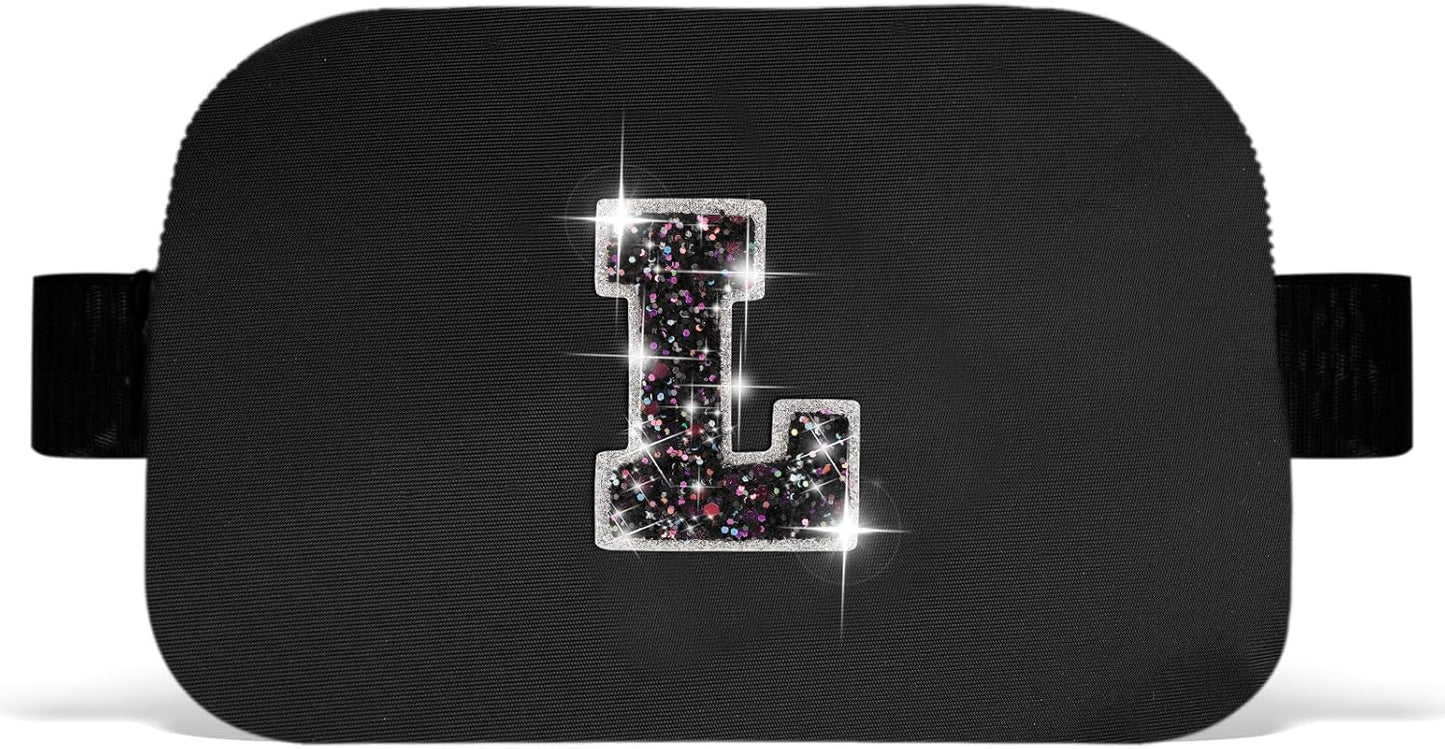 Graduation Gifts for Girls Teens Kids Women Her - 2024 Graduation Gifts,Belt Bag Cute Trendy Stuff Graduation Essentials Accessories | Black,Initial L