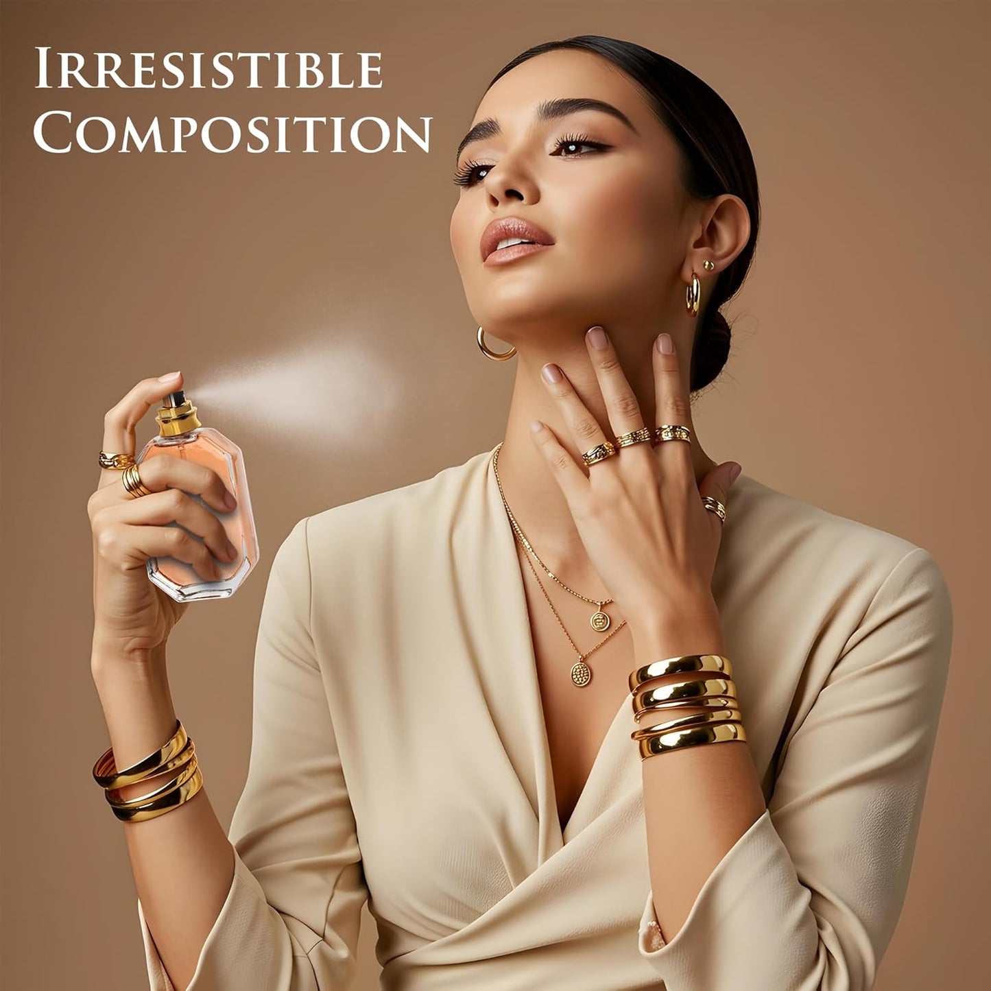 Intense Vanille for Women - Oriental Gourmand Fragrance - Top Notes of Vanilla Orchid & Jasmine Mix with Tonka Bean & Brown Sugar - Base Scents of Amber, Musk, Patchouli & Amberwood, Women Parfume