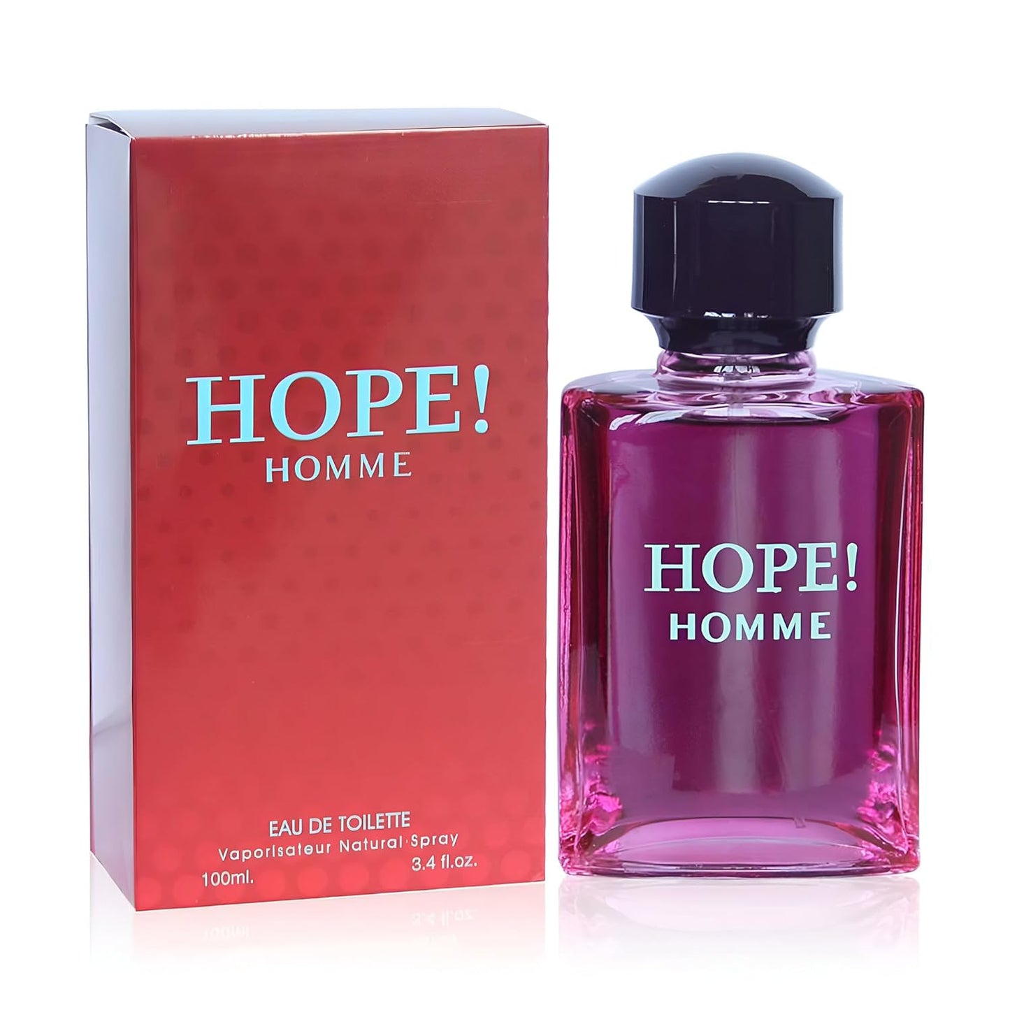 Hope Cologne for Men Eau De Toilette Natural Spray|Fruity and Floral Scent|Elegant and Classic Fragrance,for all Skin Types|Casual and Formal Wear,3.4 Fluid Ounce/100 Ml
