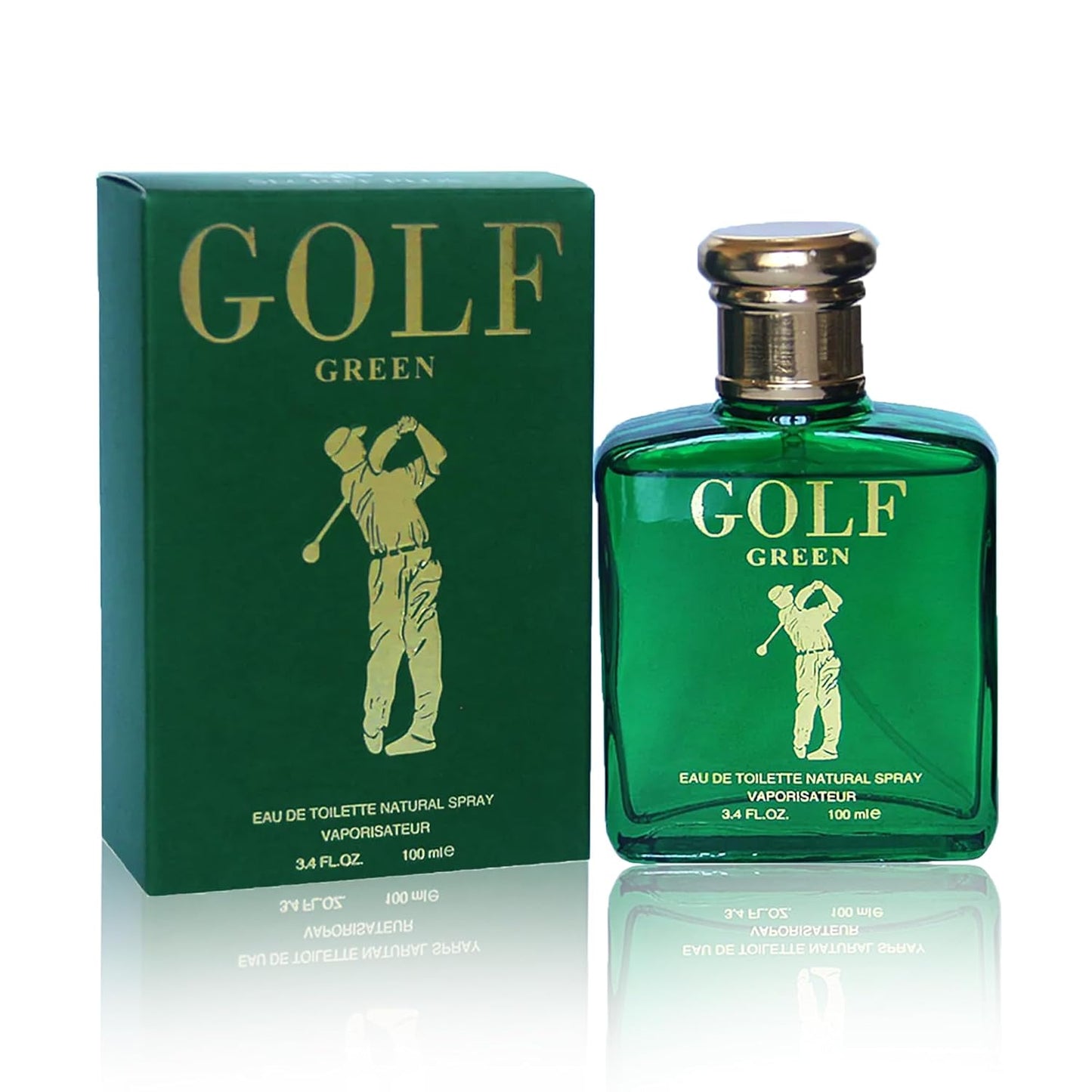 Golf Green Sensual Woody Fragrance for Men | Long Lasting Cologne Aromatic Scent, Eau de Parfum Natural Spray - Great Holiday Gift, 3.4 Fl Oz/100 Ml