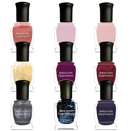 Deborah Lippmann Nail Polish, Gel Lab Pro Set | Treatment Enriched for Nail Health, Wear and Shine | No Lamps or Tools | We Are All Made Of Stars, 9 Bottles