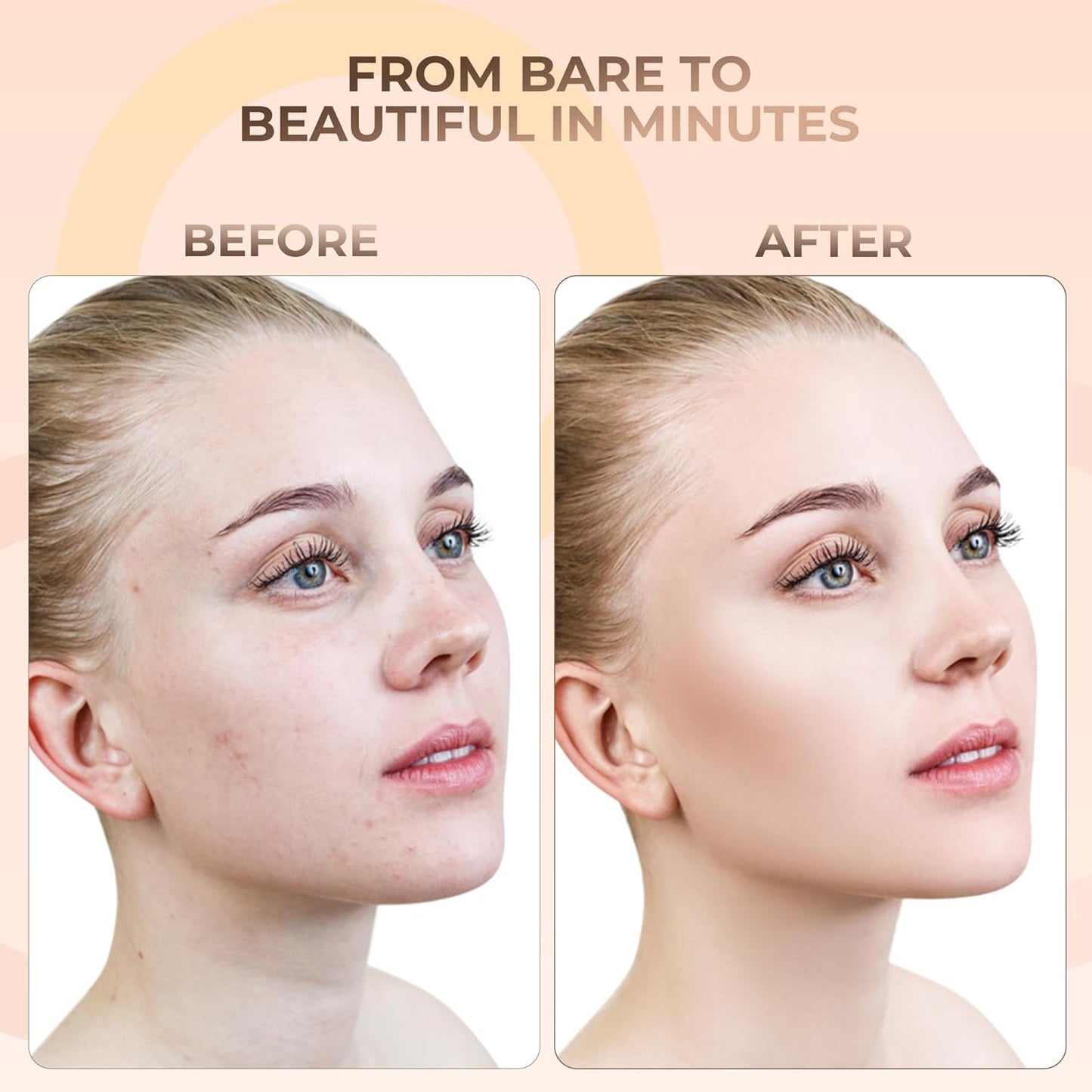 Timeless Look KIT (Light) Full Size Mineral Makeup Set Matte Foundation Bare Face Sheer Powder Cover