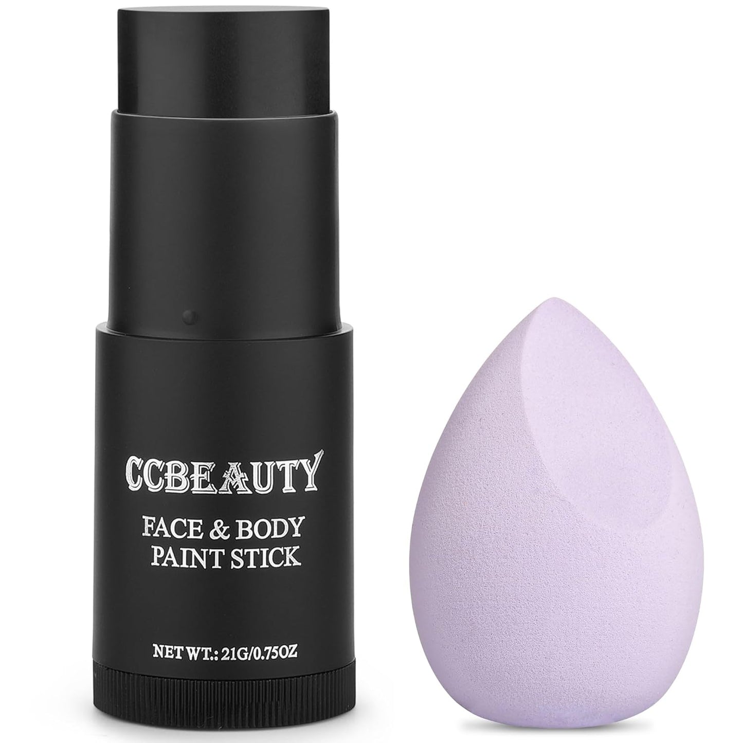 CCbeauty Eye Black Stick, Face Paint Stick, Face Painting Kit, Waterproof & Long Lasting Anti-Glare For Football Baseball Softball Lacrosse, SFX Makeup Kit For Skeleton Clown Halloween Costume Cosplay