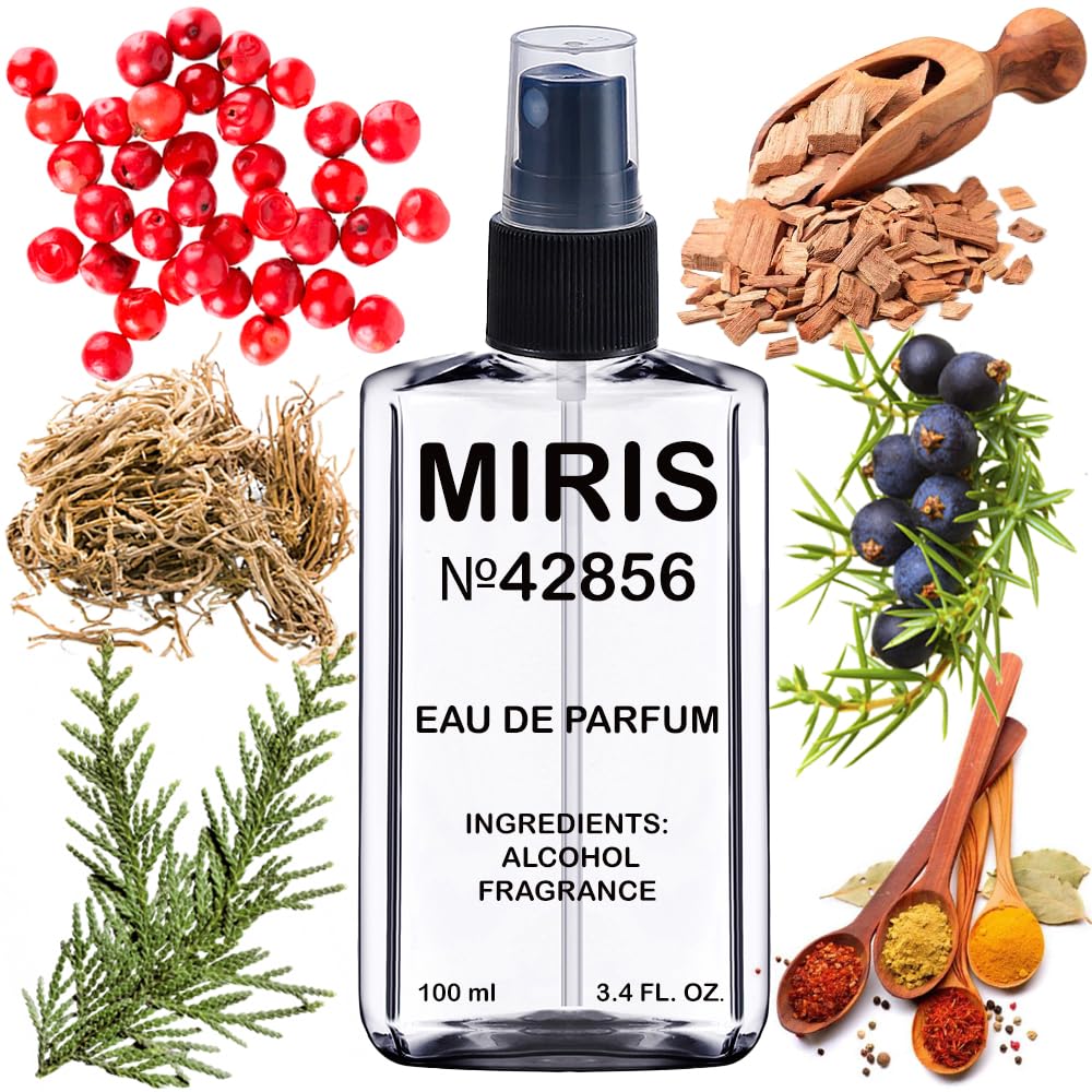 MIRIS No. 42856, Inspired by Sycomore, Long-Lasting Unisex Eau de Parfum for Women & Men, Spray 3.4 Fl Oz / 100 ml