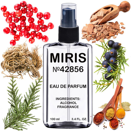 MIRIS No. 42856, Inspired by Sycomore, Long-Lasting Unisex Eau de Parfum for Women & Men, Spray 3.4 Fl Oz / 100 ml