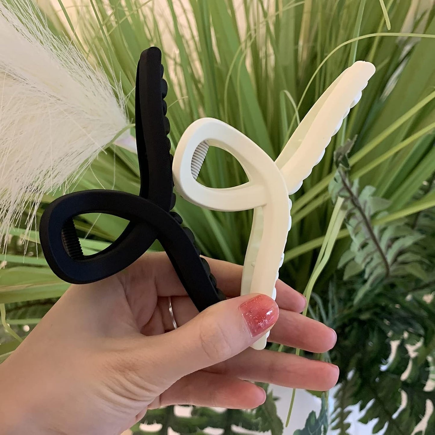 5 Pack Hair Claw Clip Large Matte 4.3 Inch No Slip Big Butterfly Jaw Clips Clamp Assorted Colors for Thin Fine Medium Thick Hair Women