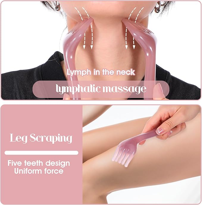 2PCS Head Scalp Massagers, Resin Hair Growth Scalp Combs Handheld Five Claw Massage Tool, Portable Face Body Head Scratcher, Meridians Massager Manual Gua Sha Hair Brush for Women Men