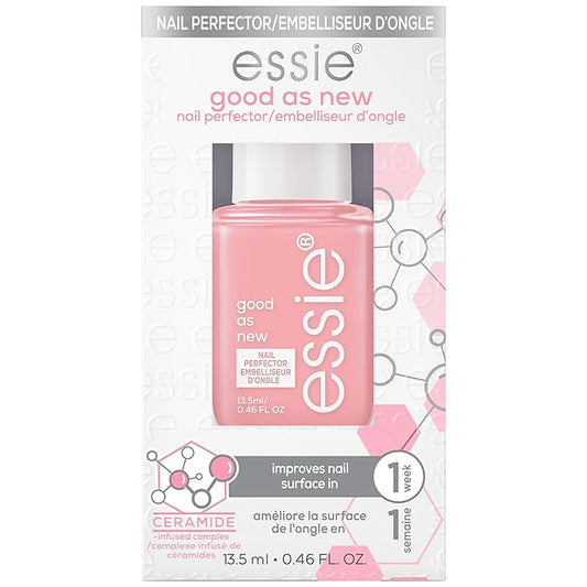 essie Nail Care, Ceramide-Infused Nail Treatment, Vegan, Good As New Concealer & Perfector, 0.46 Fl Oz