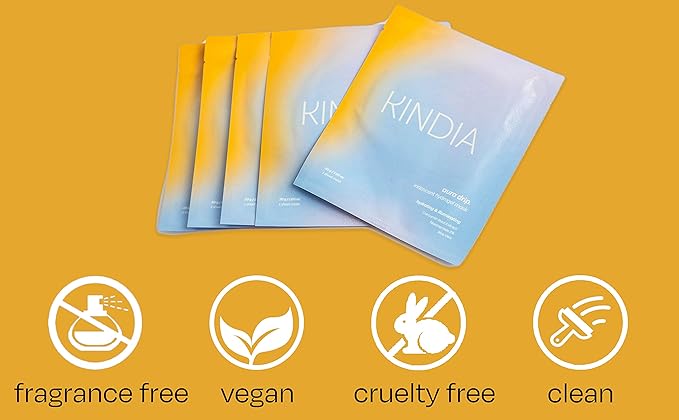 KINDIA Hydrating Sheet Mask with Niacinamide, Facial Masks for Women Skin Care Moisturizing Face Masks aura drip - 1 Count