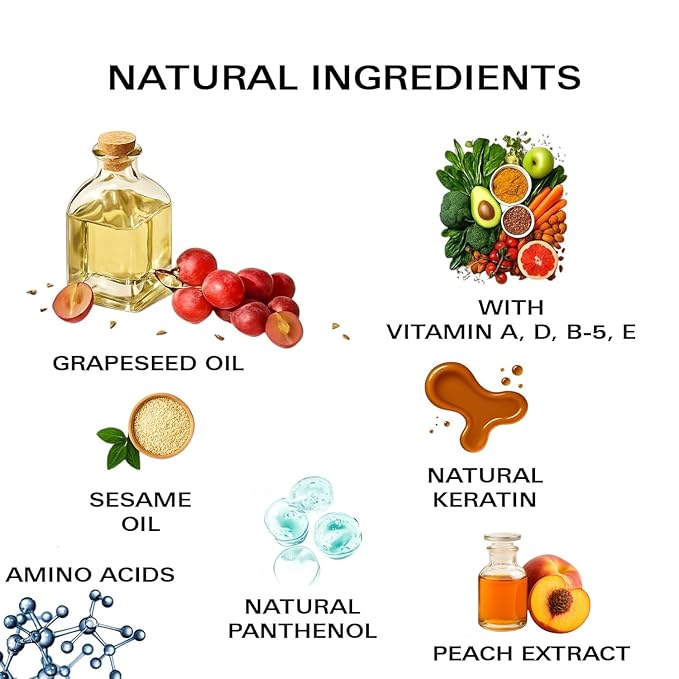 Nail Oil Cuticle Pen - Peach - Nail Strengthener & Growth Serum with Vitamin A, D, E, B5, Grapeseed & Natural Oils - Repair for Brittle, Peeling, Thin Nails - Twist Brush Pen