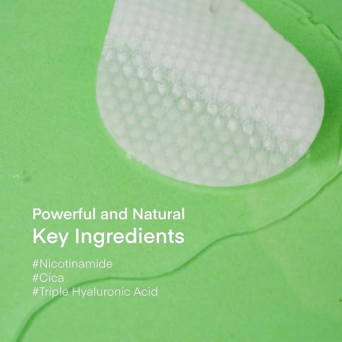 Niacinamide, Centella & Hyaluronic Acid Serum Pad - Korean Brighten, Soothe & Deep Moisturize Skincare, Pre-Soaked Toner Pads for Face - Dermatologist Tested Daily for Blemish-Prone or Sensitive Skin