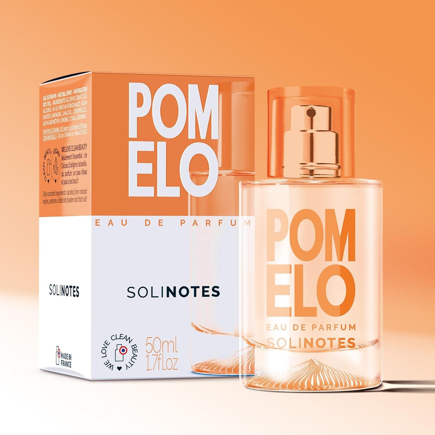 SOLINOTES Pomelo Perfume for Women - Eau De Parfum | Delicate Floral and Soothing Scent - Made in France - Vegan - 1.7 fl.oz