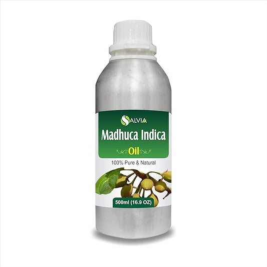 Madhuca Indica Oil (Mahua) 100% Natural & Pure Undiluted Uncut Cold Pressed Carrier Oil Perfect for Aromatherapy Therapeutic Grade - 500 ml