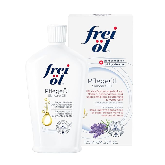 skincare oil – fast absorbing, nourishes skin soft and smooths – excellent as body oil for stretch marks removal and vitamin e oil for scars, microbiome-friendly and vegan, 125 ml / 4.23 Fl Oz