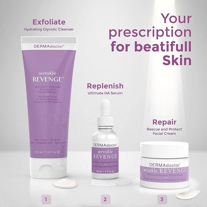 DERMAdoctor Anti-Aging Face Cream | Dermatologist Formulated Moisturizer with Squalane, Peptides & Antioxidants | Day & Night Use - 1.7 oz