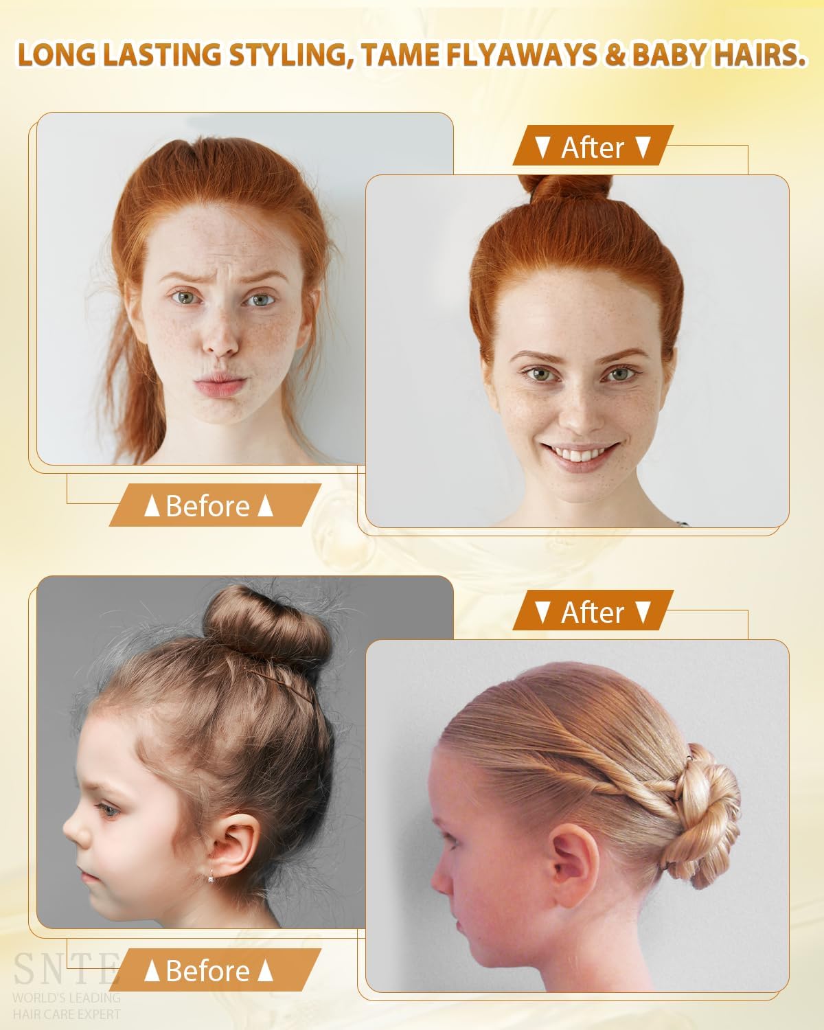 Hair Wax Stick for Wig, Wig Band for Wig Glue Lace Glue - Smooth Flyaways, Sleek Ponytails, Buns, Updos, Baby Hairs, Edge Control