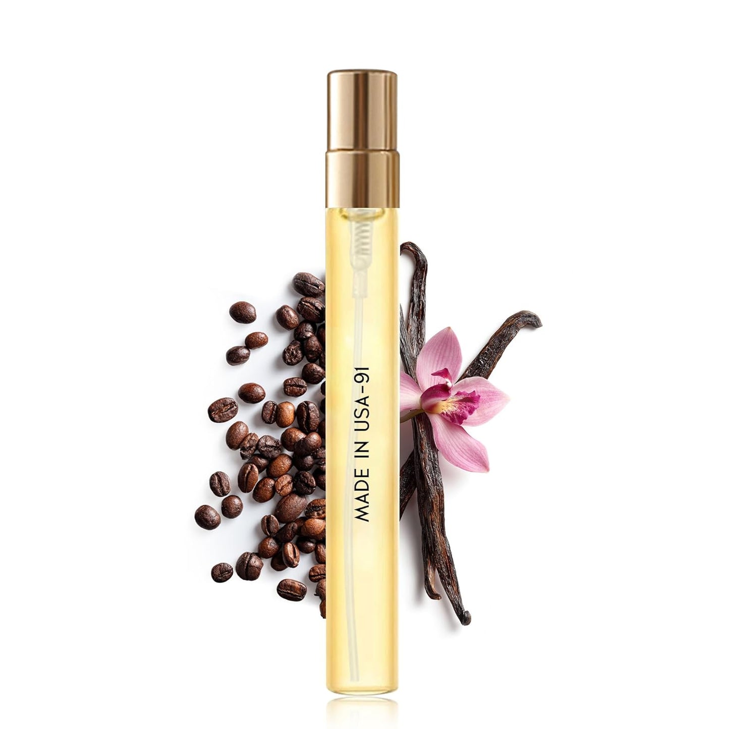 Pheromone Perfume for Women&Men, No. 91, Inspired by Black 0piu/m, Vanilla, Coffee, Amber, White Flowers, Sweet Spices Notes. Pheromone Cologne for Men&Women, 0.6 fl.oz,Travel Size