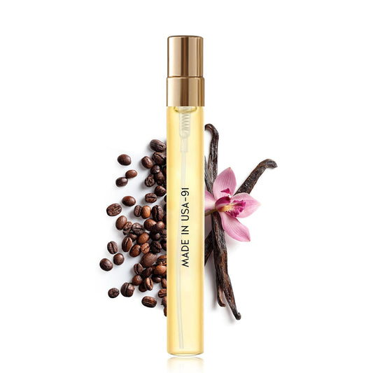 Pheromone Perfume for Women&Men, No. 91, Inspired by Black 0piu/m, Vanilla, Coffee, Amber, White Flowers, Sweet Spices Notes. Pheromone Cologne for Men&Women, 0.6 fl.oz,Travel Size