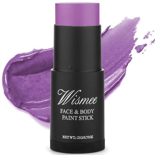 Purple Face Paint Stick,Purple Eye Black Stick Baseball Football Football (0.75Oz) Non-Toxic Oil Based Face Makeup Body Paint High Pigmented for Halloween Special Effect Sfx