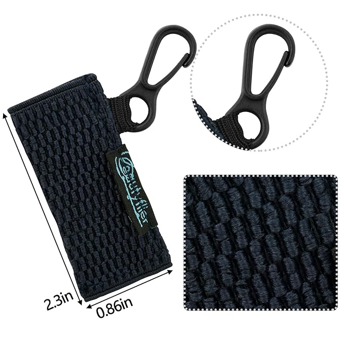 Beautyflier Cute Elastic Lip Balm Holder Keychain, Lipstick Sleeve Lip Gloss Sleeve Holder for Burts Bees Chapstick