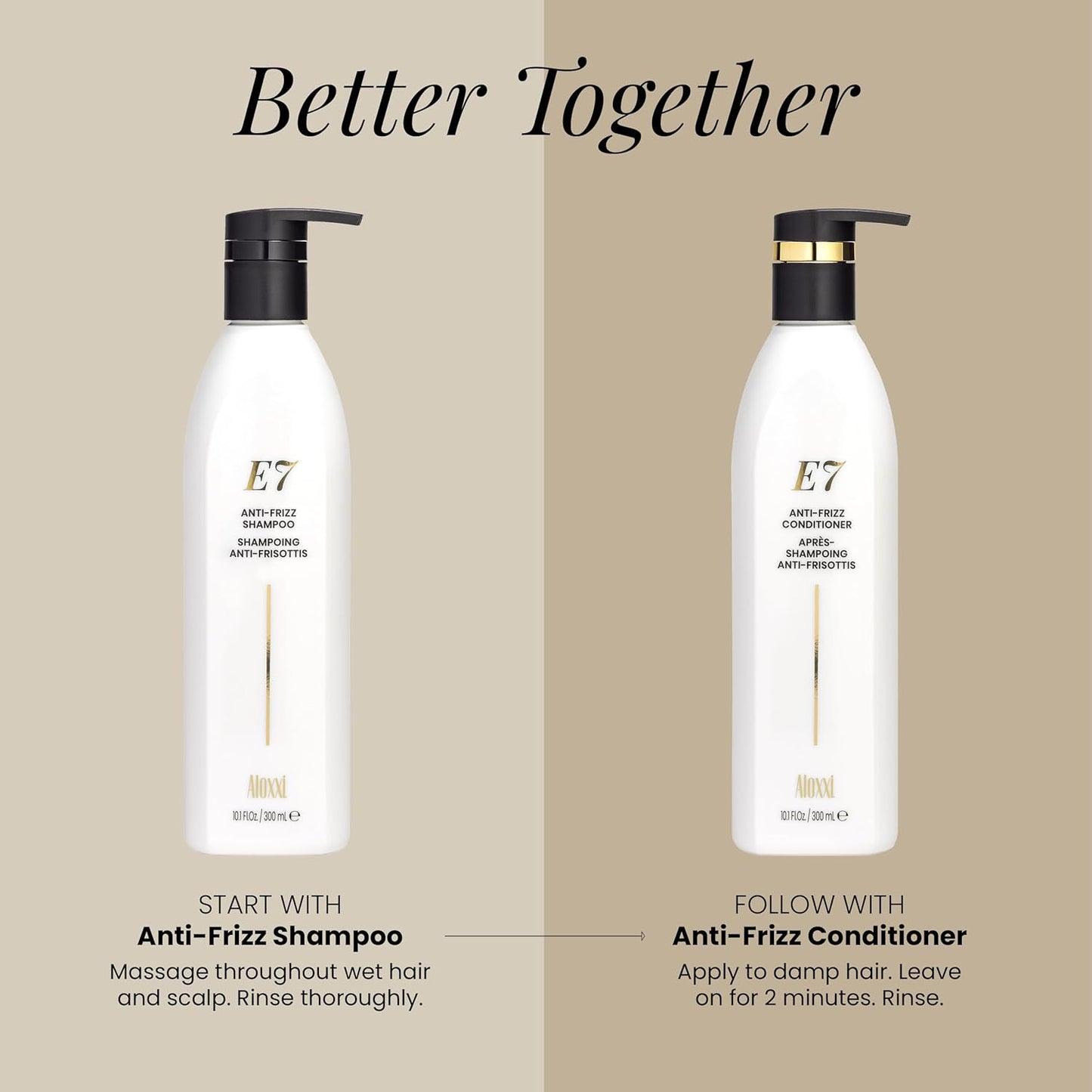 ALOXXI E7 Anti-Frizz Shampoo for Color-Treated Dry Damaged Hair Moisturizing & Strengthening with Cleansing Oils & Antioxidants, 33.8 Fl Oz