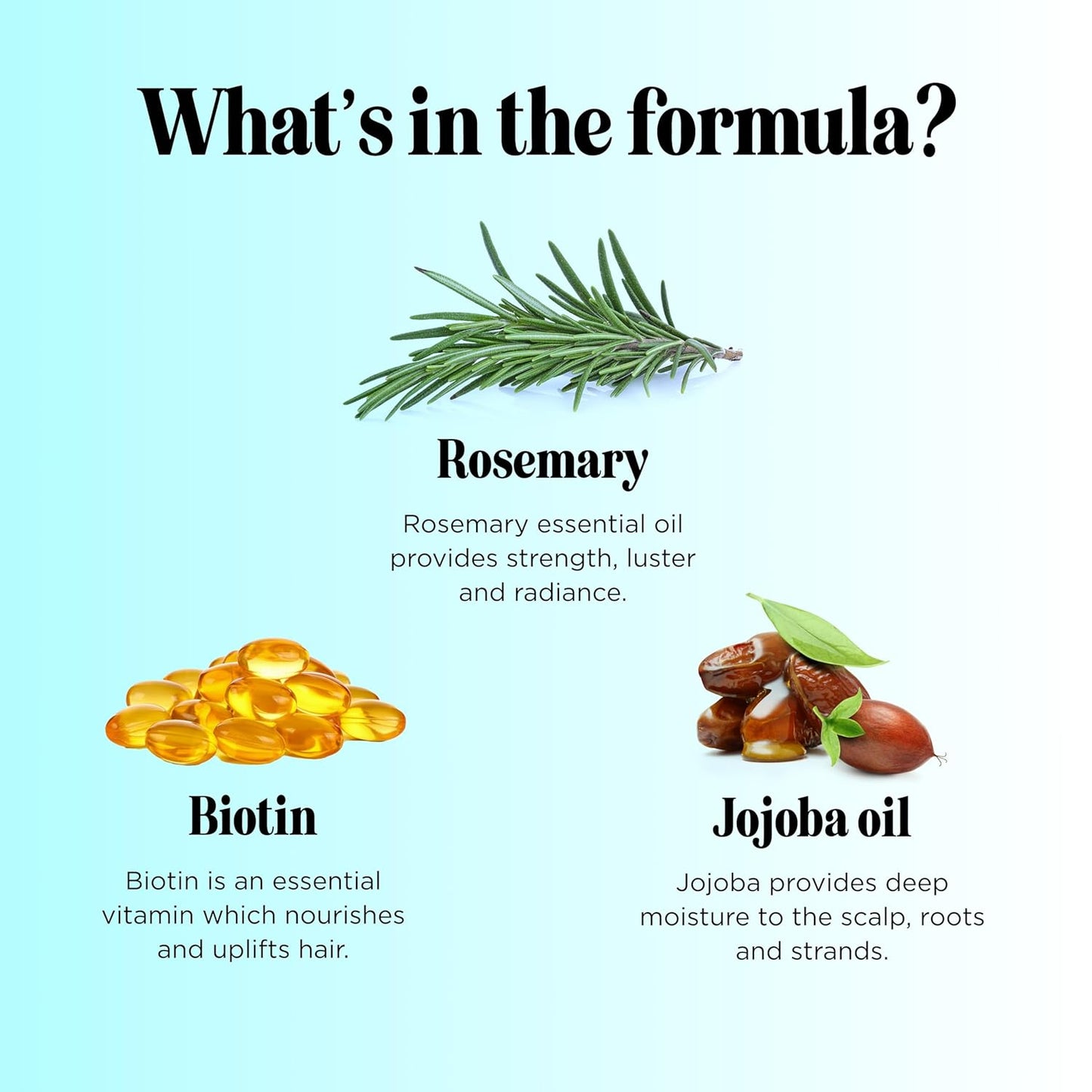 Rosemary Biotin Shampoo and Conditioner Set - Volumizing Shampoo and Conditioner for Thinning Hair for Women & Men with Nourishing B Vitamins - Color Safe Sulfate Paraben & Silicone Free (25 Fl Oz)