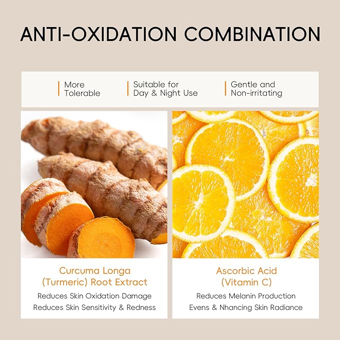 Skin Care Set, Turmeric Vitamin C Beauty Gift Sets, Skincare Kit with Serum, Eye Cream, Cream, 2 Type Mud Mask, Soap, Facial Oil Travel Kit for Women Teens Girls, Improve Dark Spot, Reduce Acne