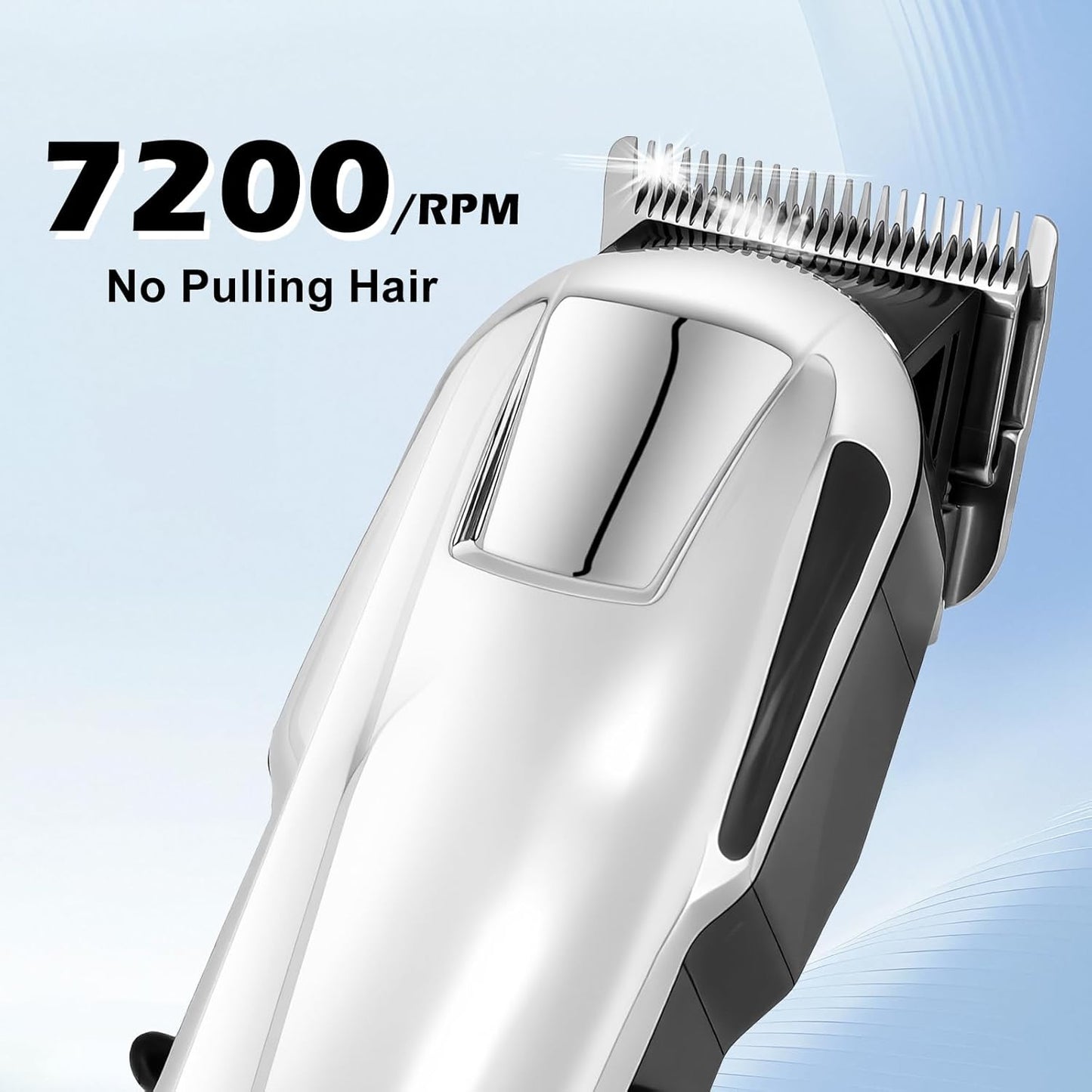 Hair Clippers for Men Cordless Clippers for Hair Cutting Rechargeable Beard Hair Trimmer LED Display Stocking Stuffers for Men