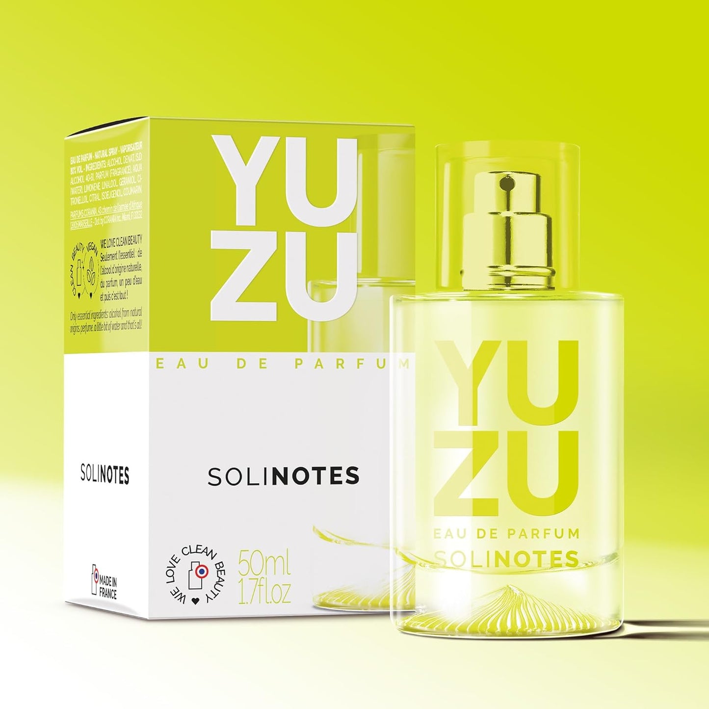 SOLINOTES Yuzu Perfume for Women - Eau De Parfum | Delicate Floral and Soothing Scent - Made in France - Vegan - 1.7 fl.oz