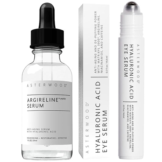 Asterwood Argireline Serum 1 oz + Hyaluronic Acid Eye Serum