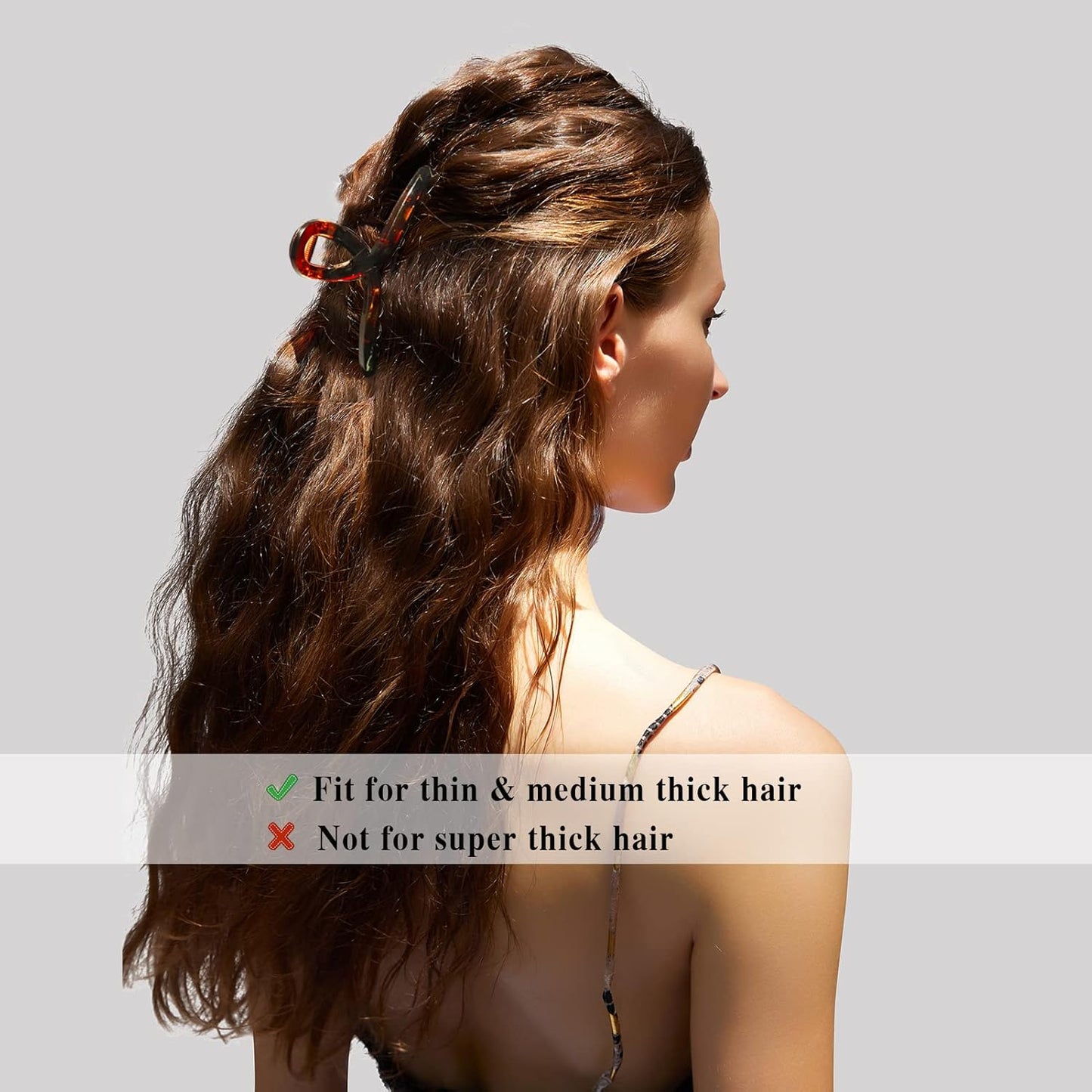 Hair Claw Clips Large 4 Inch No Slip Big Matte Shiny Butterfly Clip Clamp Assorted Colors for Thin Fine Thick Hair Women and Girls, 4 Pack