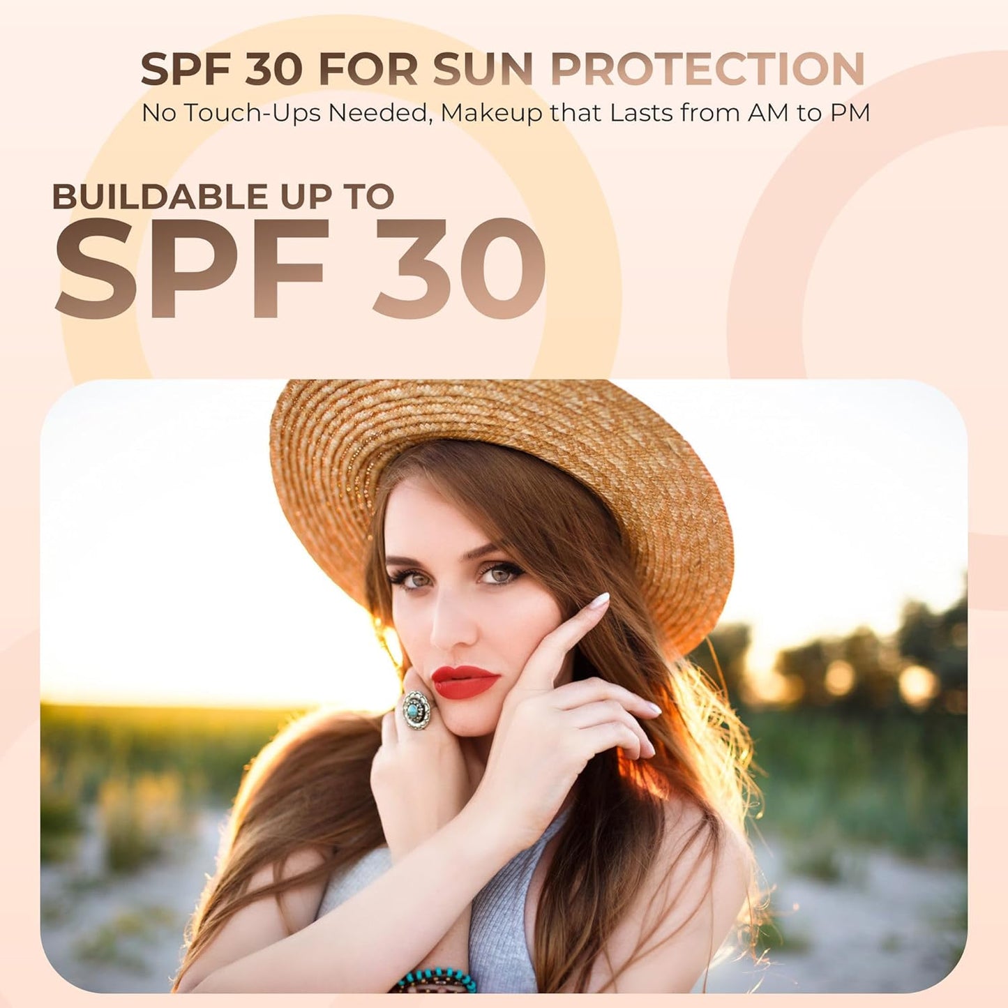 Pink Bisque Shade Foundation (20g Full Size Sifter Jar) Matte Mineral Makeup Loose Powder Foundation – Full Coverage, Natural Finish, Noncomedogenic, SPF 30