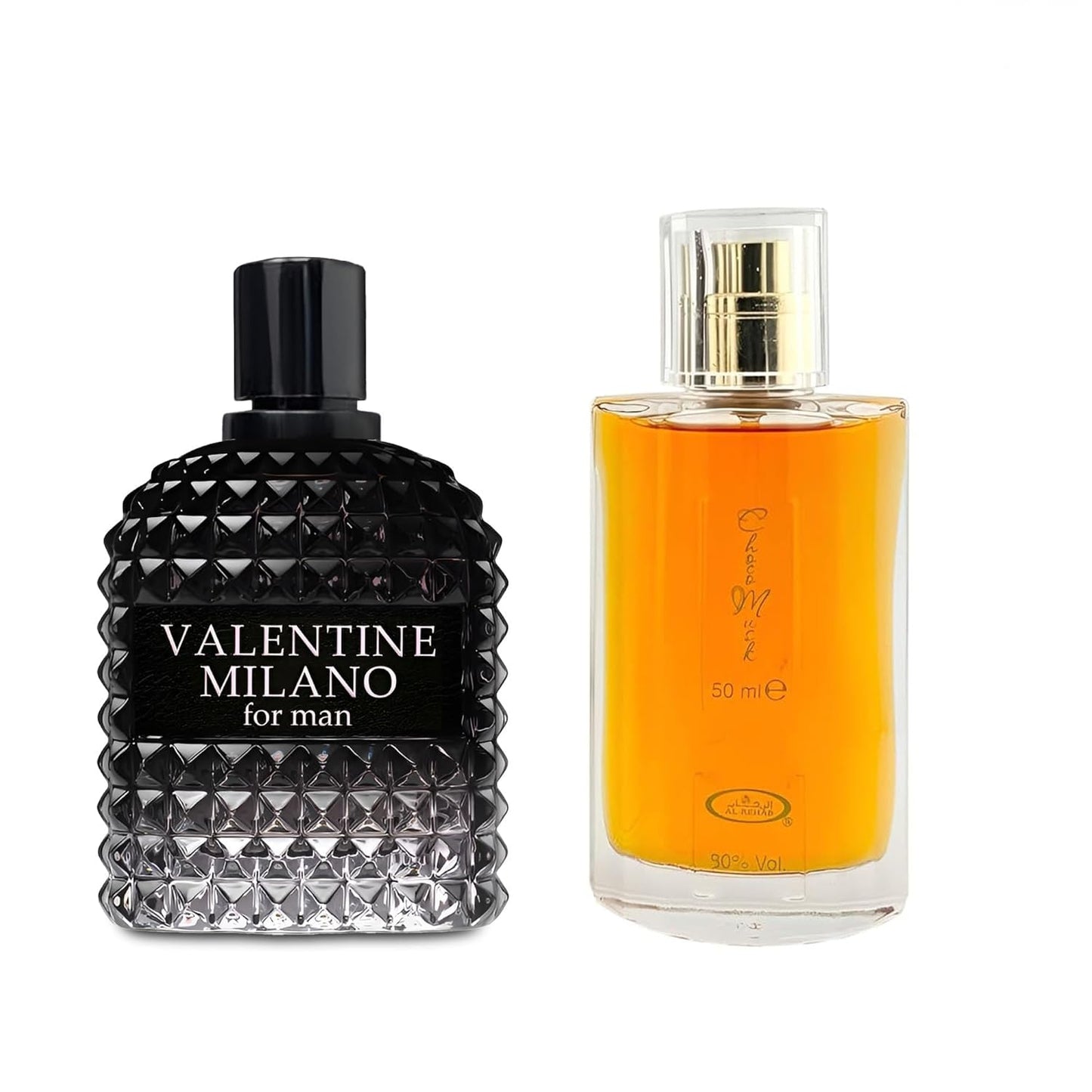 2PCS Valentine Milano/Choco Musk Men's Cologne Fresh,Romantic Scent Eau De Toilette for Men 3.4 Fl Oz Each Men Perfume For All Skin Daily Used