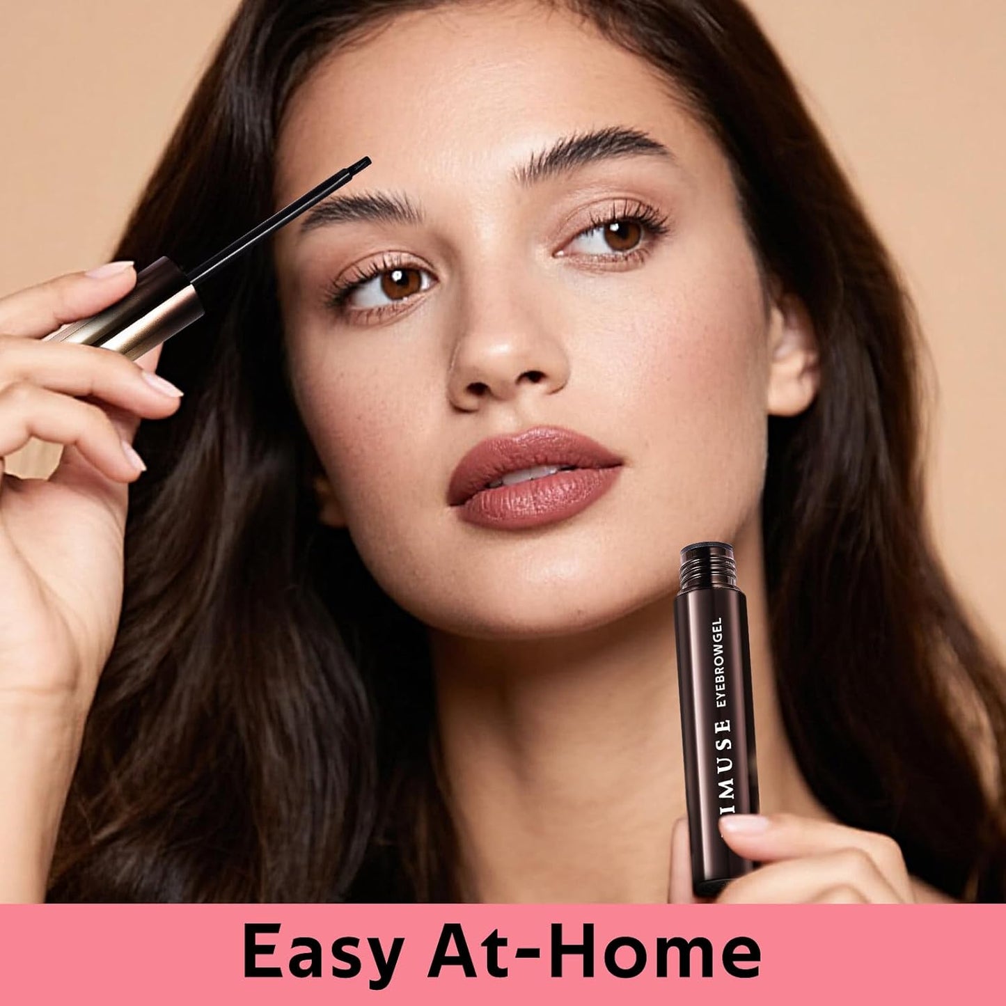 KIMUSE Instantly Semi-Permanent Eyebrow Gel, Long Lasting Eyebrow Tint, Waterproof Tinted Eye Brow Gel, Transfer-Proof, Smudge-Proof, Eyebrow Makeup Gift for Women & Girl, 0.17oz