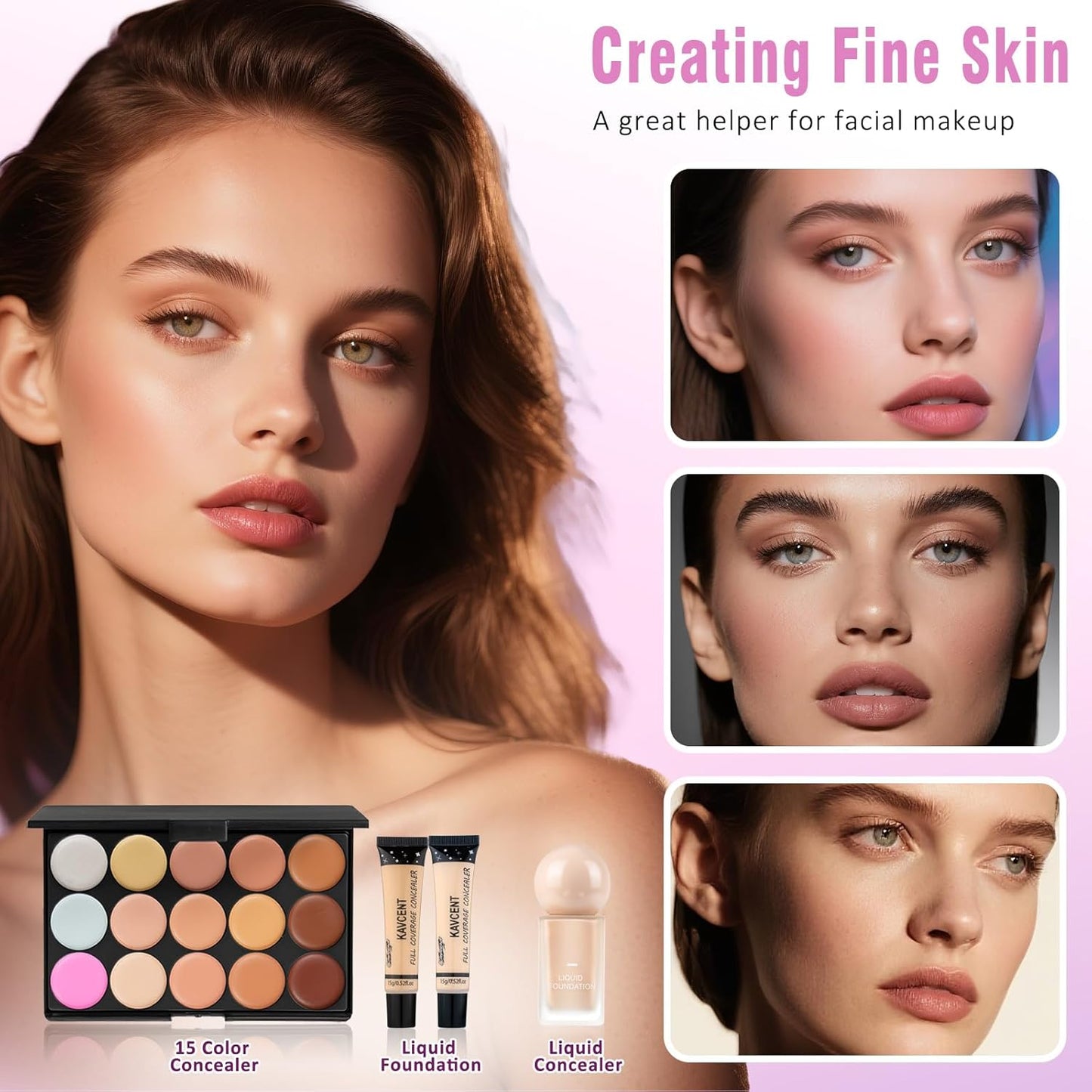 Makeup Kit for Teens Women full Kit Makeup Set for Teens girls Foundation Eyeshadow Palette Makeup Gift Set for Women Teenagers Christmas Makeup kits for Teen Girls Gifts