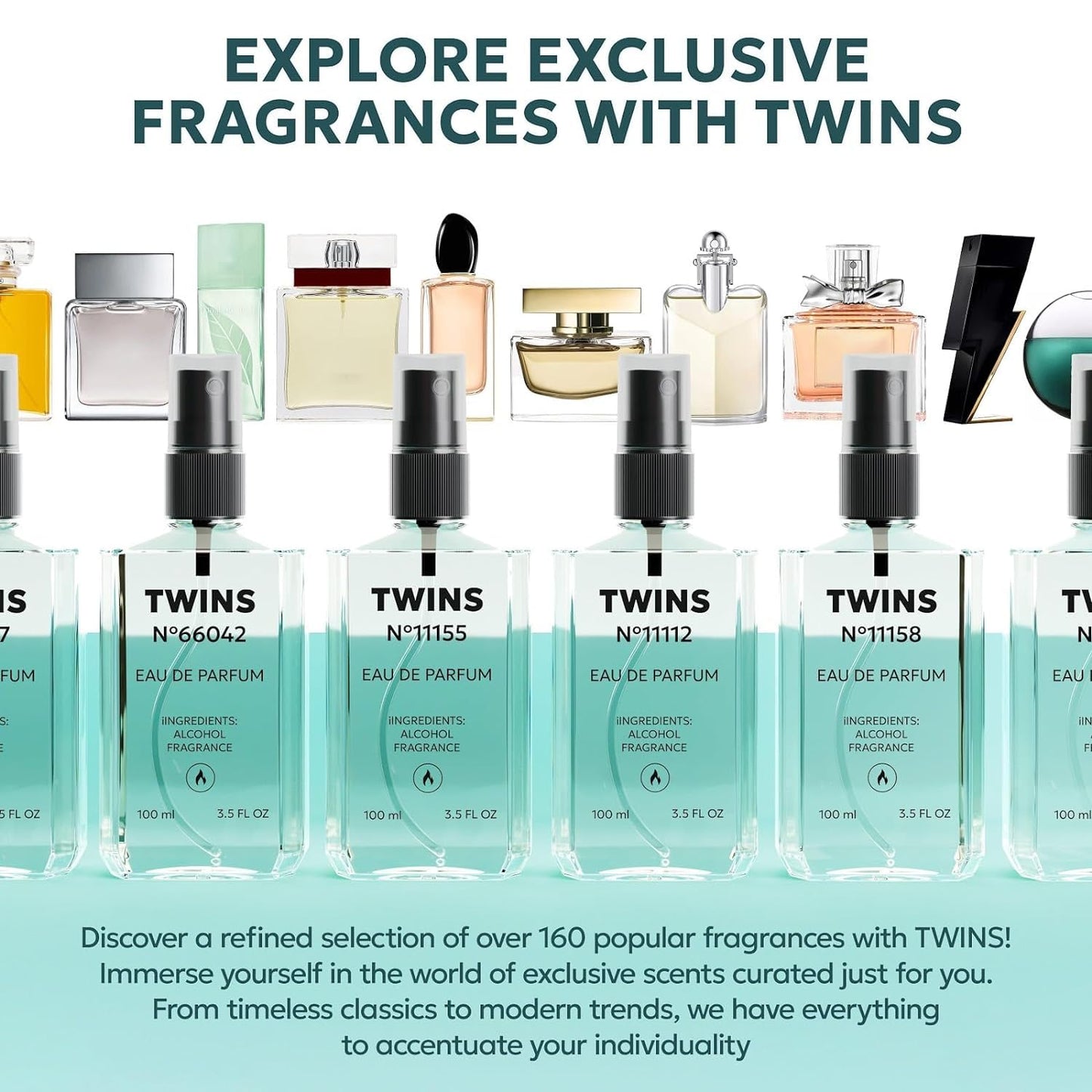 TWINS Impression of Libre | Unisex Perfume for Women and Men Eau de Parfum | No.8911 | 3.4 Fl Oz / 100 ml